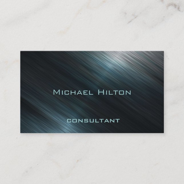 Professional elegant modern luxury shiny metal business card (Front)