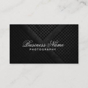 Professional Elegant Modern Metal Photography Business Card