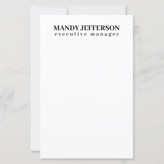 Professional elegant modern minimalist add name (Front)