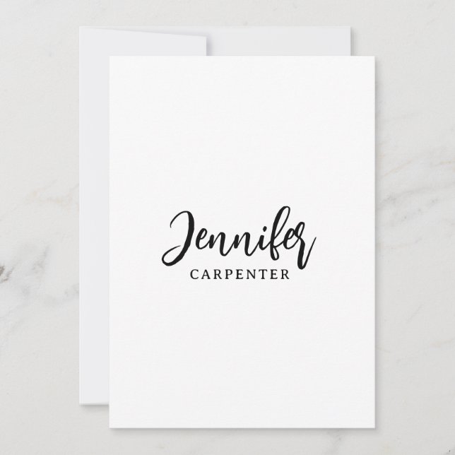 Professional elegant modern minimalist add name (Front)