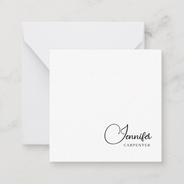 Professional elegant modern minimalist add name card (Front)
