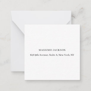 Professional elegant modern minimalist add name card