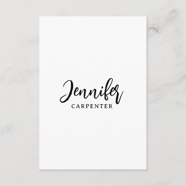 Professional elegant modern minimalist add name enclosure card (Front)