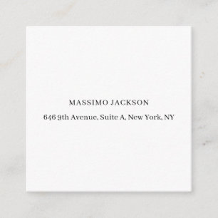 Professional elegant modern minimalist add name enclosure card