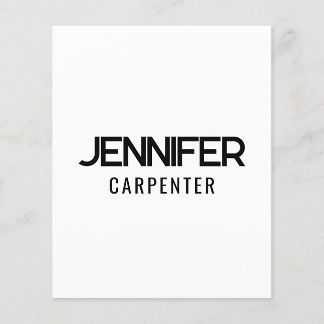 Professional elegant modern minimalist add name flyer (Front)