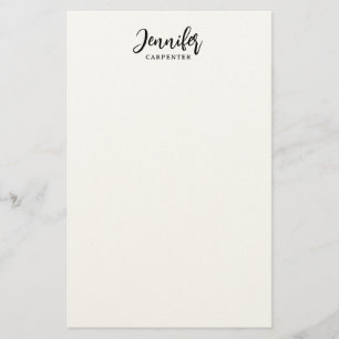 Professional elegant modern minimalist add name stationery