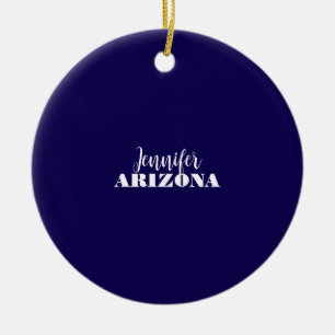 Professional elegant modern minimalist dark blue ceramic ornament