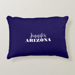 Professional elegant modern minimalist dark blue decorative cushion