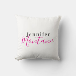 Professional elegant modern minimalist name cushion