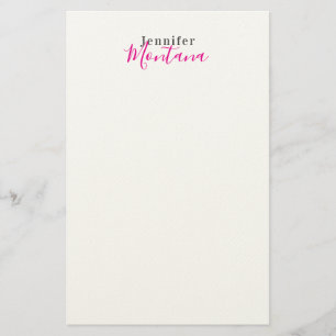 Professional elegant modern minimalist name stationery