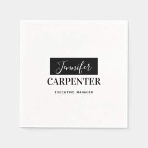 Professional elegant modern minimalist plain  napkin