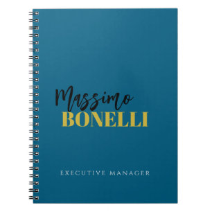 Professional elegant modern minimalist plain notebook