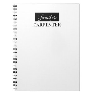 Professional elegant modern minimalist plain notebook