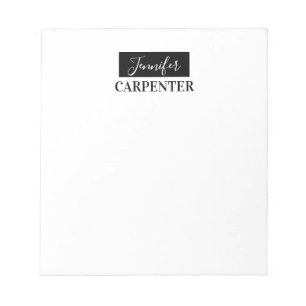 Professional elegant modern minimalist plain notepad