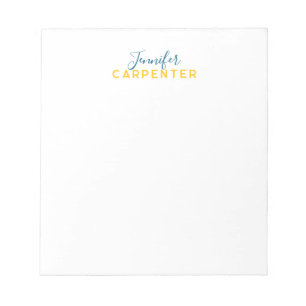 Professional elegant modern minimalist plain notepad