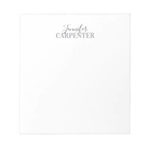 Professional elegant modern minimalist plain notepad