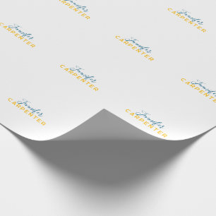 Professional elegant modern minimalist plain wrapping paper