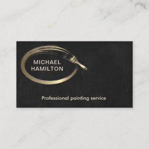 Professional elegant modern painting service  business card