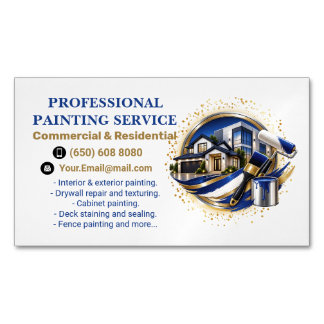 Professional elegant modern painting service 	Magnetic business card