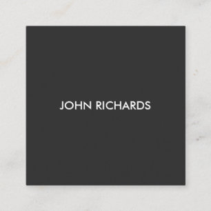 Professional Elegant Modern Square Business Card