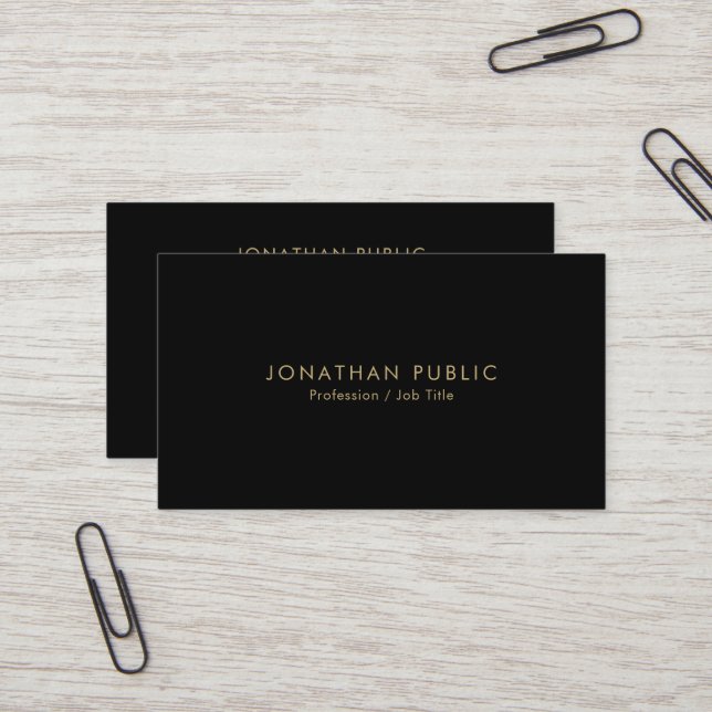 Professional Elegant Modern Template Minimalist Business Card (Front/Back In Situ)