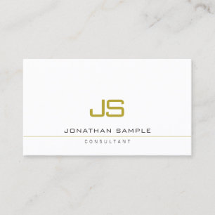 Professional Elegant Modern Template Monogram Business Card