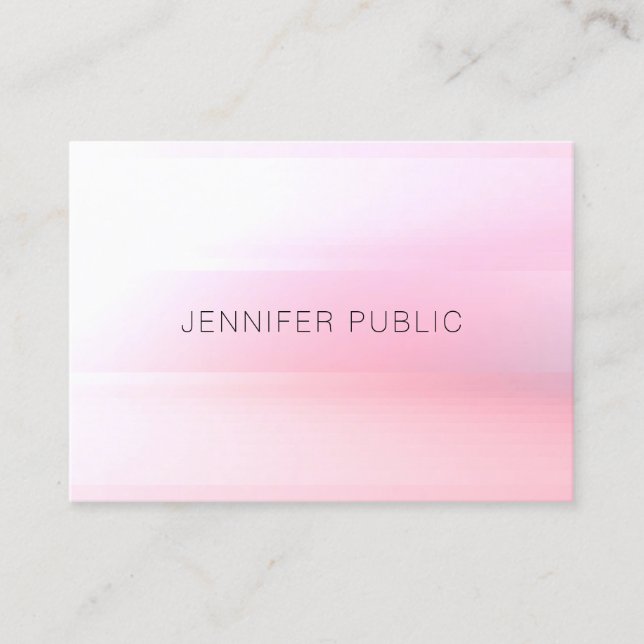Professional Elegant Modern Trendy Colourful Desig Business Card (Front)