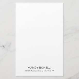 Professional elegant modern trendy minimalist stationery