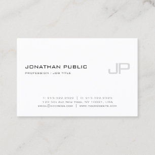 Professional Elegant Monogram Modern Template Business Card