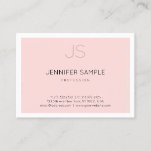 Professional Elegant Monogram Simple Design Luxe Business Card