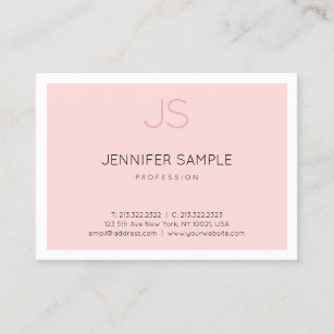 Professional Elegant Monogram Simple Design Luxe Business Card