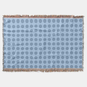 Professional elegant pastel blue solid colour throw blanket