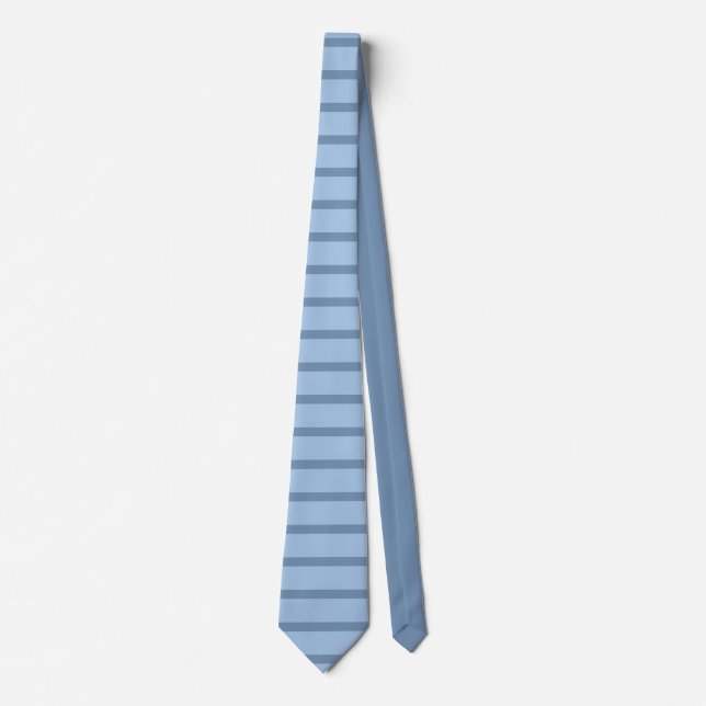 Professional elegant pastel blue solid colour tie (Front)