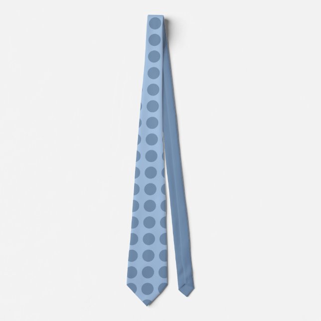 Professional elegant pastel blue solid colour tie (Front)