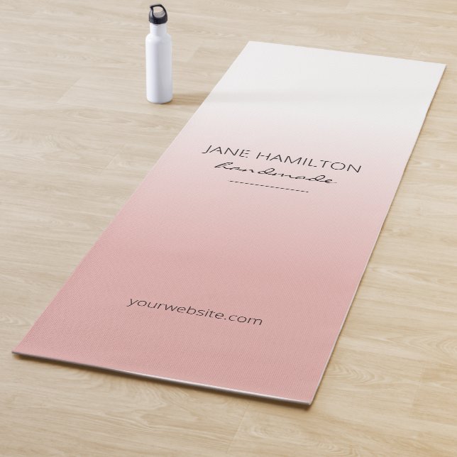 Professional Elegant Pink Exercise Mat (In Situ)