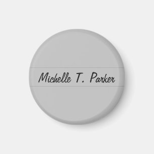 Professional elegant plain minimalist calligraphy magnet