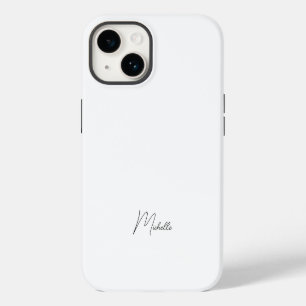 Professional Elegant Plain Minimalist Script iPhone 14 Case
