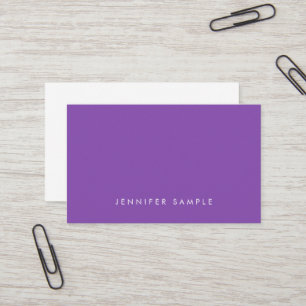 Professional Elegant Purple Modern Creative Design Business Card
