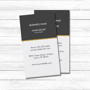 Professional Elegant Simple Consultant Business Card