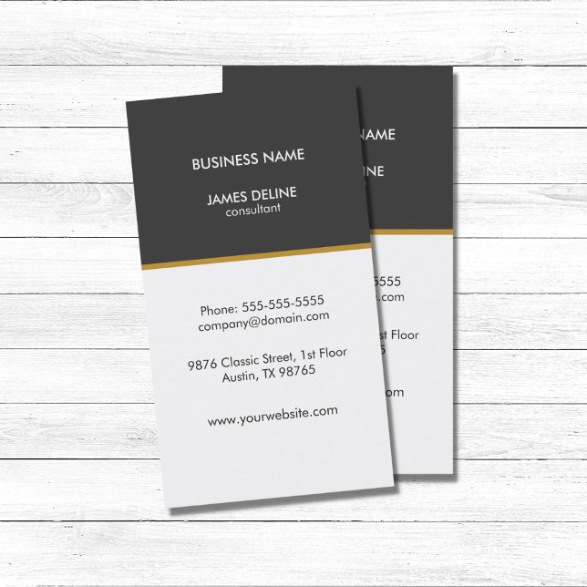 Professional Elegant Simple Consultant Business Card (Creator Uploaded)