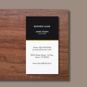 Professional Elegant Simple Consultant Business Card