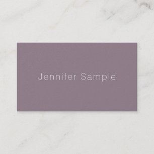 Professional Elegant Simple Modern Plain Luxury Business Card