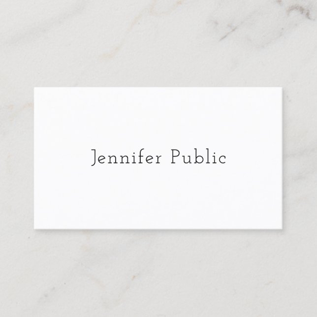Professional Elegant Simple Modern Template Business Card (Front)