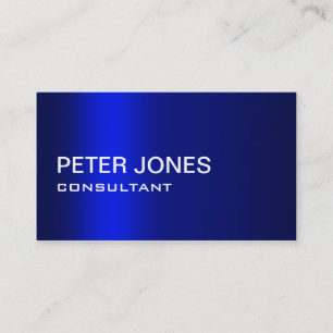 Professional Elegant Simple Plain Blue Gradient Business Card