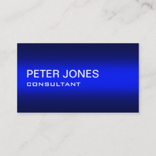 Professional Elegant Simple Plain Blue Gradient Business Card