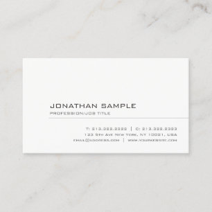 Professional Elegant Simple Template Modern Business Card