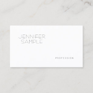 Professional Elegant Sleek Plain Sophisticated Business Card