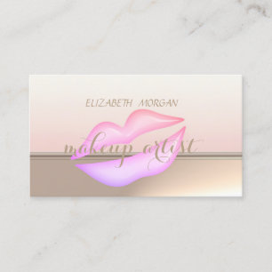 Professional Elegant Stylish Chic,Lips Business Card