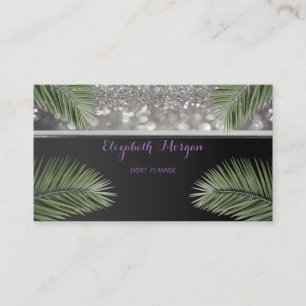 Professional Elegant  Stylish Chic,Palm  Leaves Business Card
