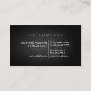 Professional Elegant Subtle Chalkboard Modern Business Card